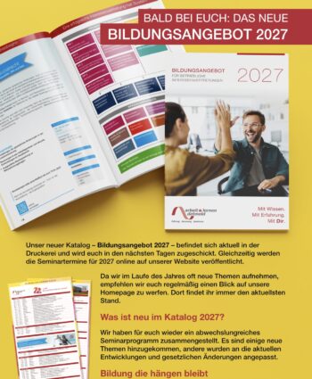 AuL Newsletter September 2026 - Der neue Bildungskatalog 2027, Suchtprävention und mehr