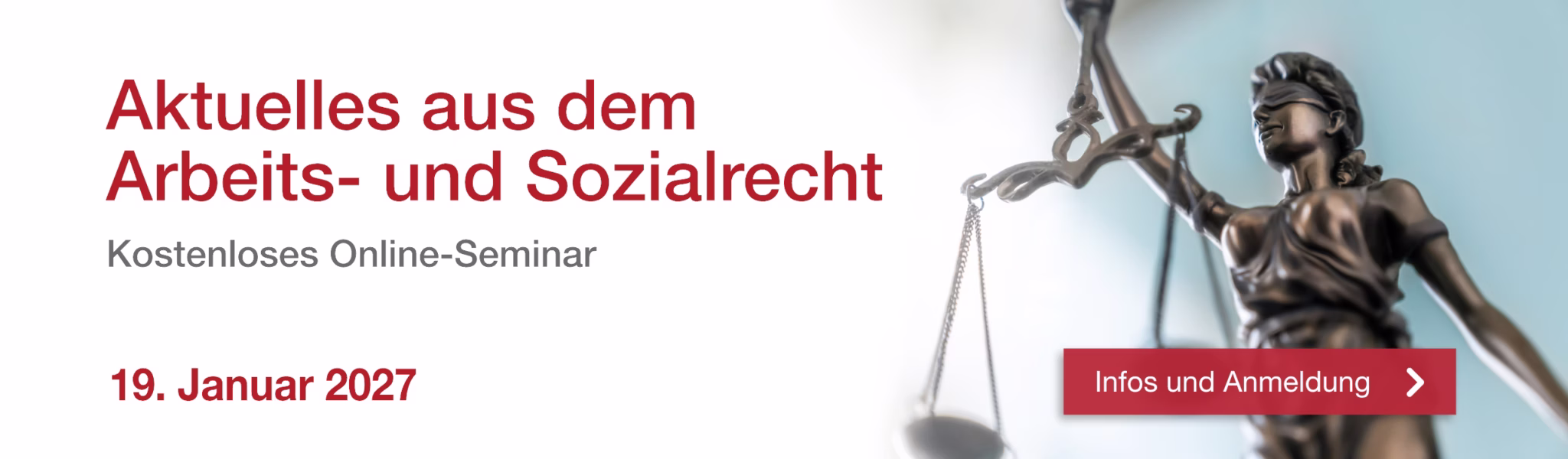 Kostenloses Online-Seminar Arbeitsrecht, Sozialrecht